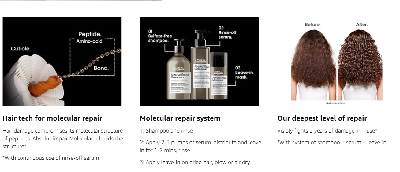 L'Oréal Professionnel Absolut Repair Molecular Hair Mask 3