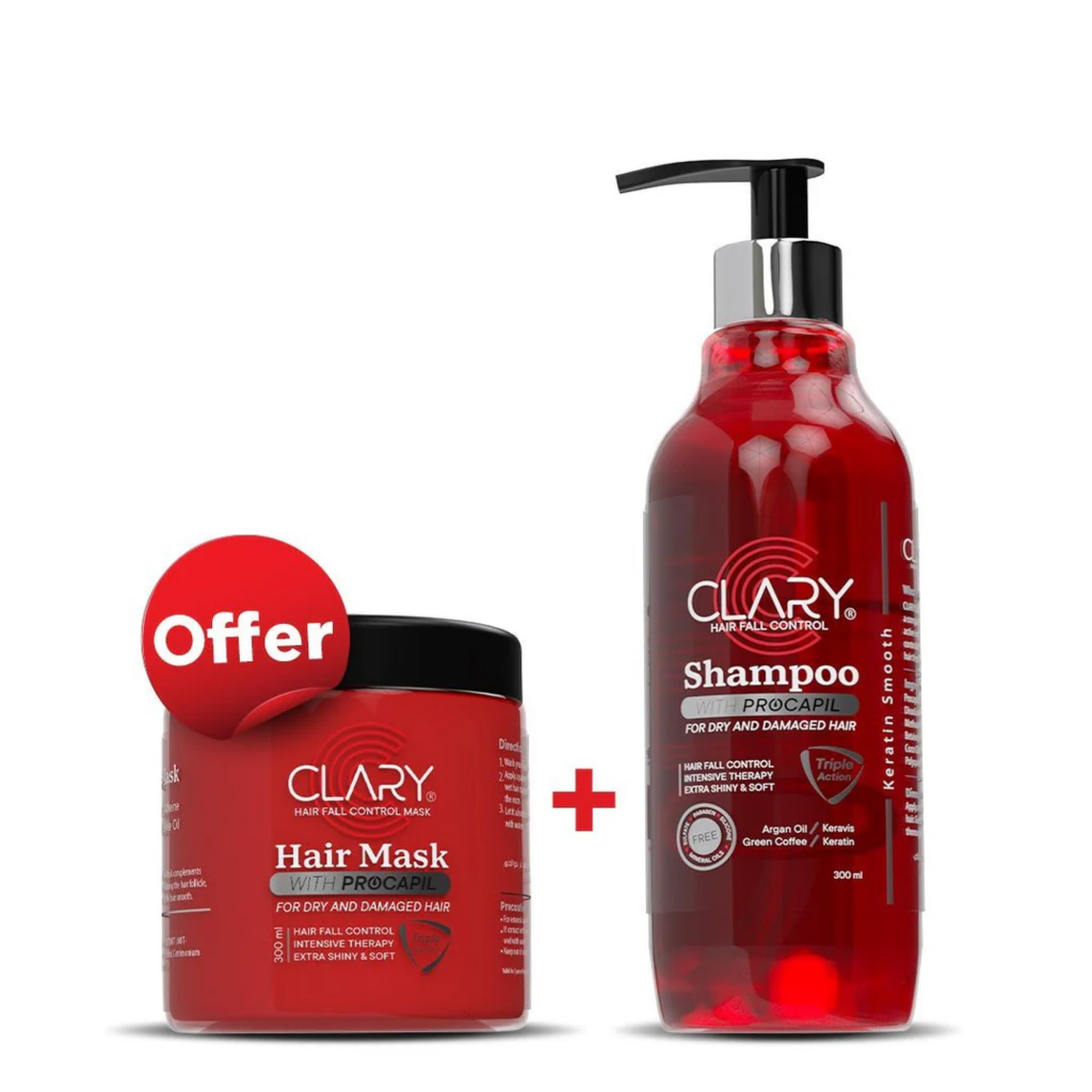 Clary Shampoo + Hair Mask Set