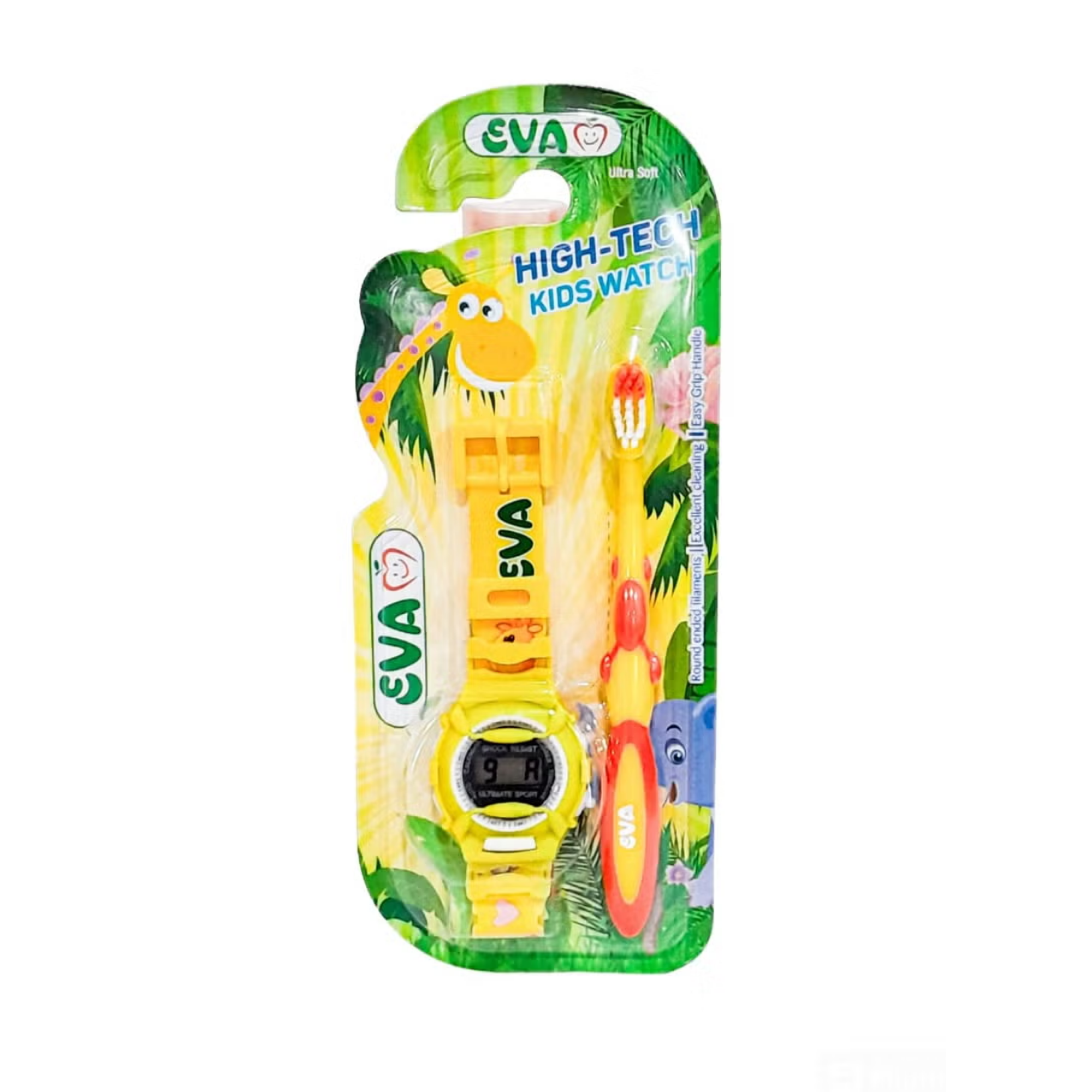 Eva Toothbrush + Toy Watch Set