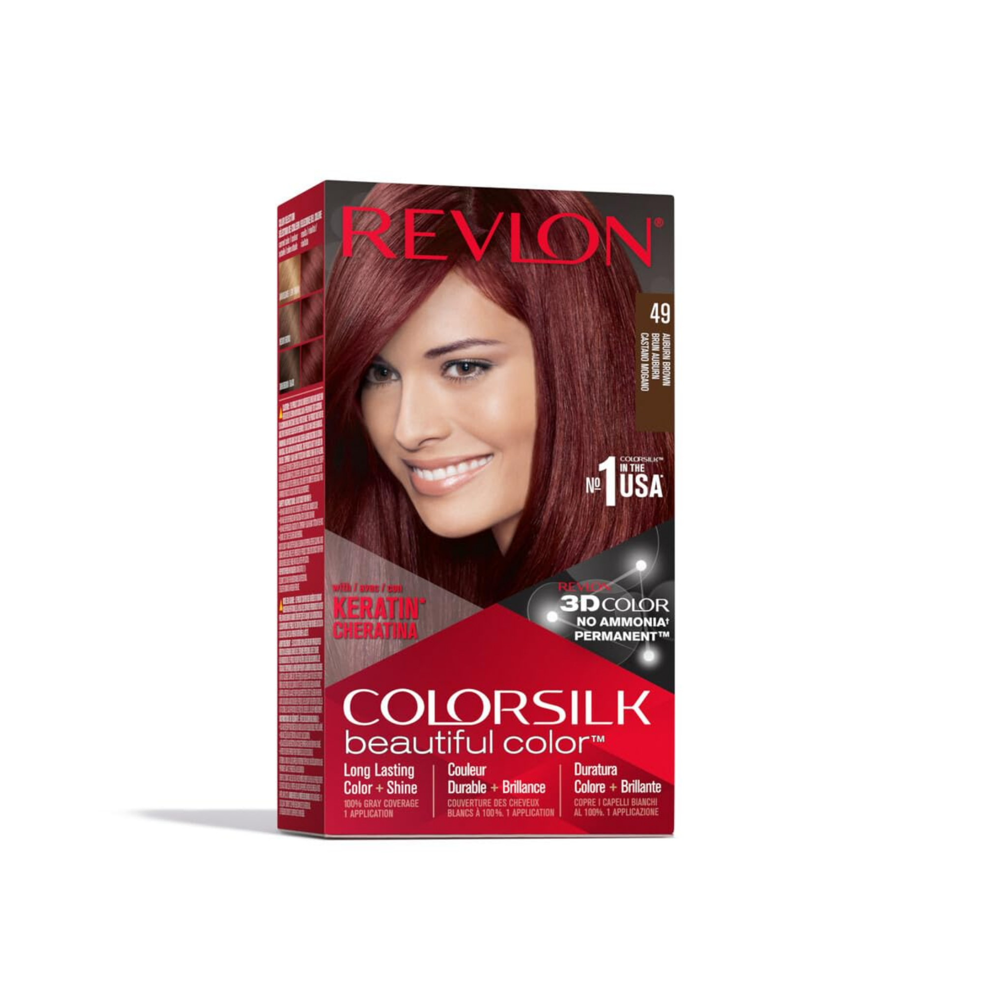 Revlon ColorSilk Auburn Brown 49