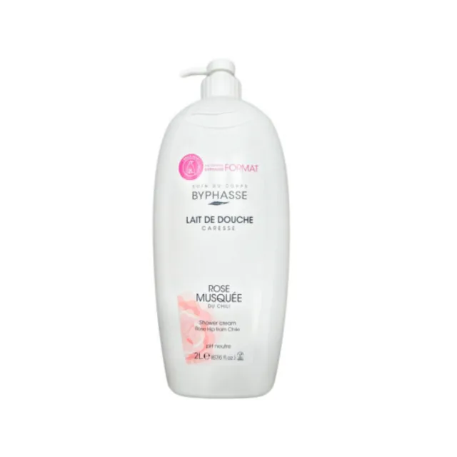 byphasee shower gel rose 2liter