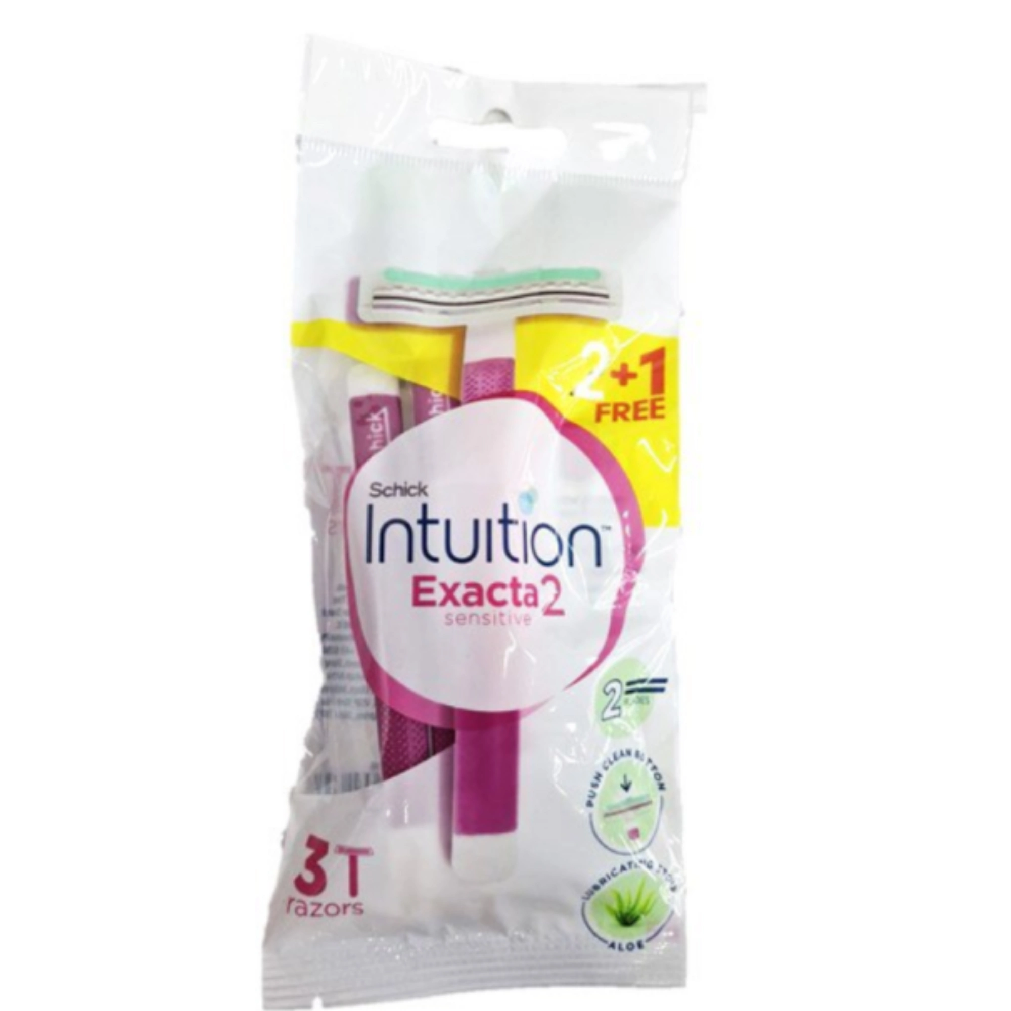 shick intuition shaving sensitive exacta 2+1