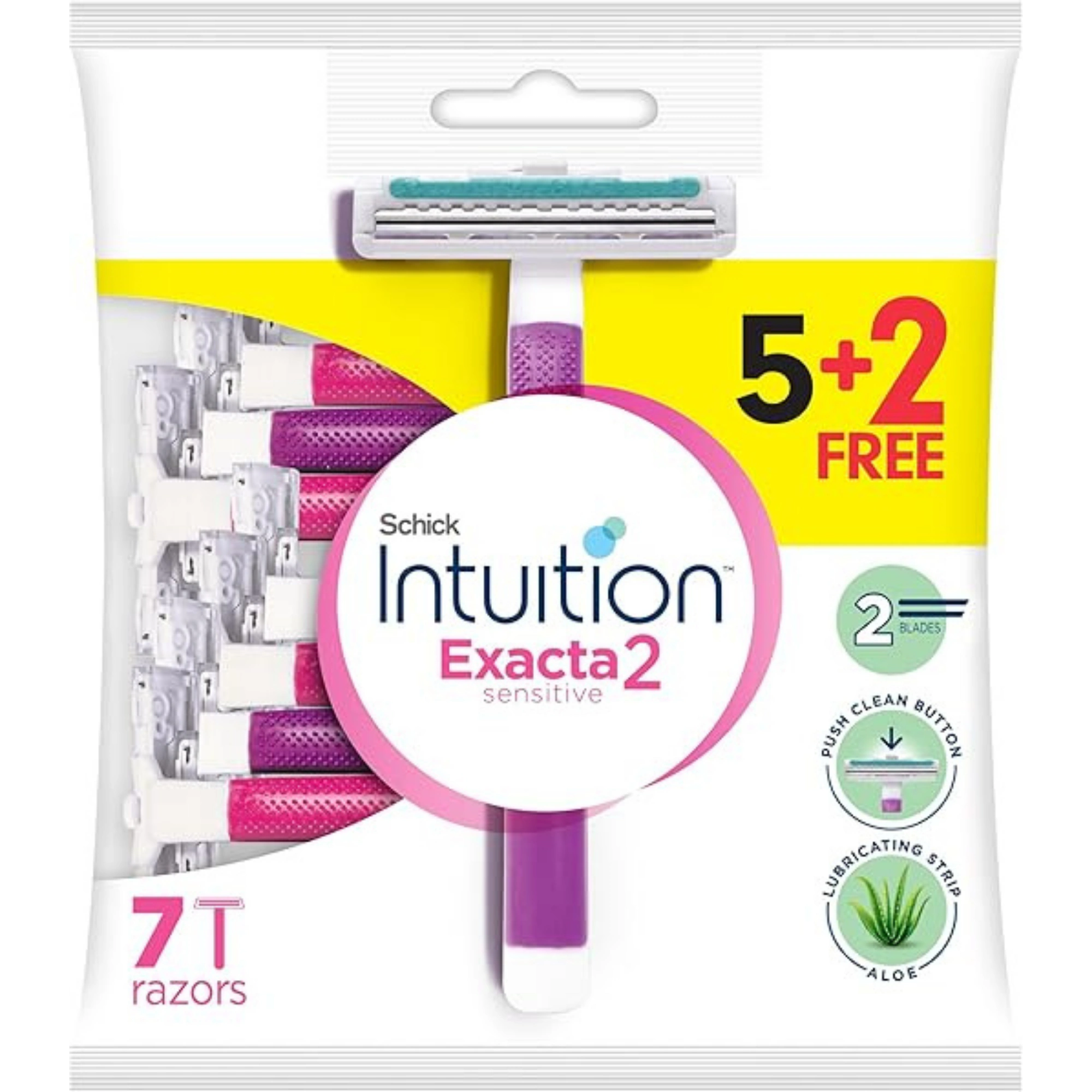 shick intuition shaving sensitive exacta 5+2
