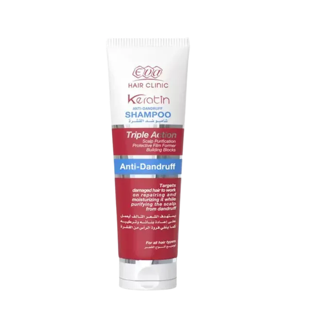 eva hair clinic keratin shampoo anti dandurff230ml