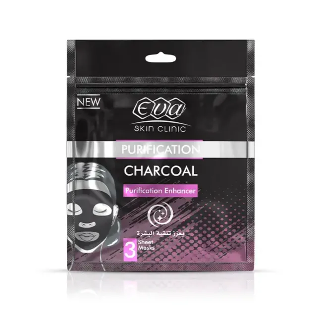eva skin clinic sheet mask charcoal