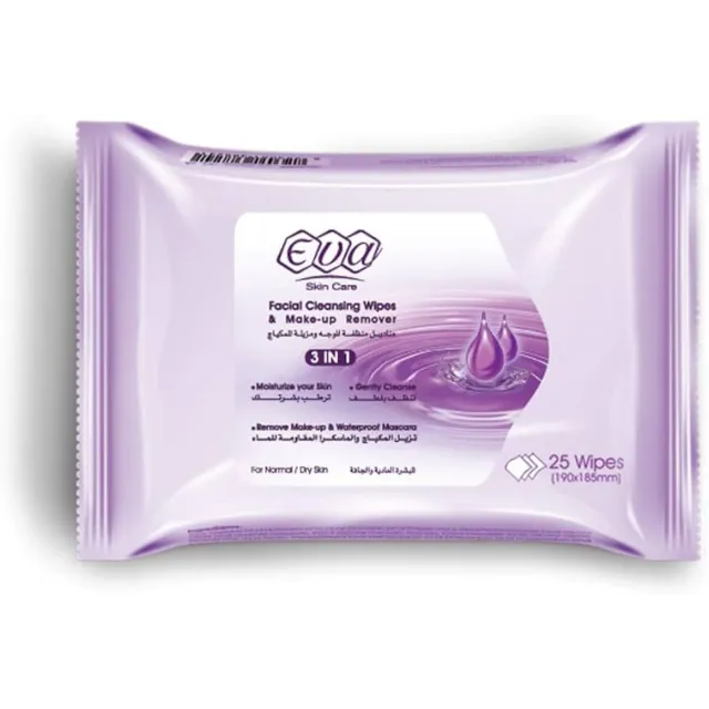 eva facial wipes makeup removal 25 wipes