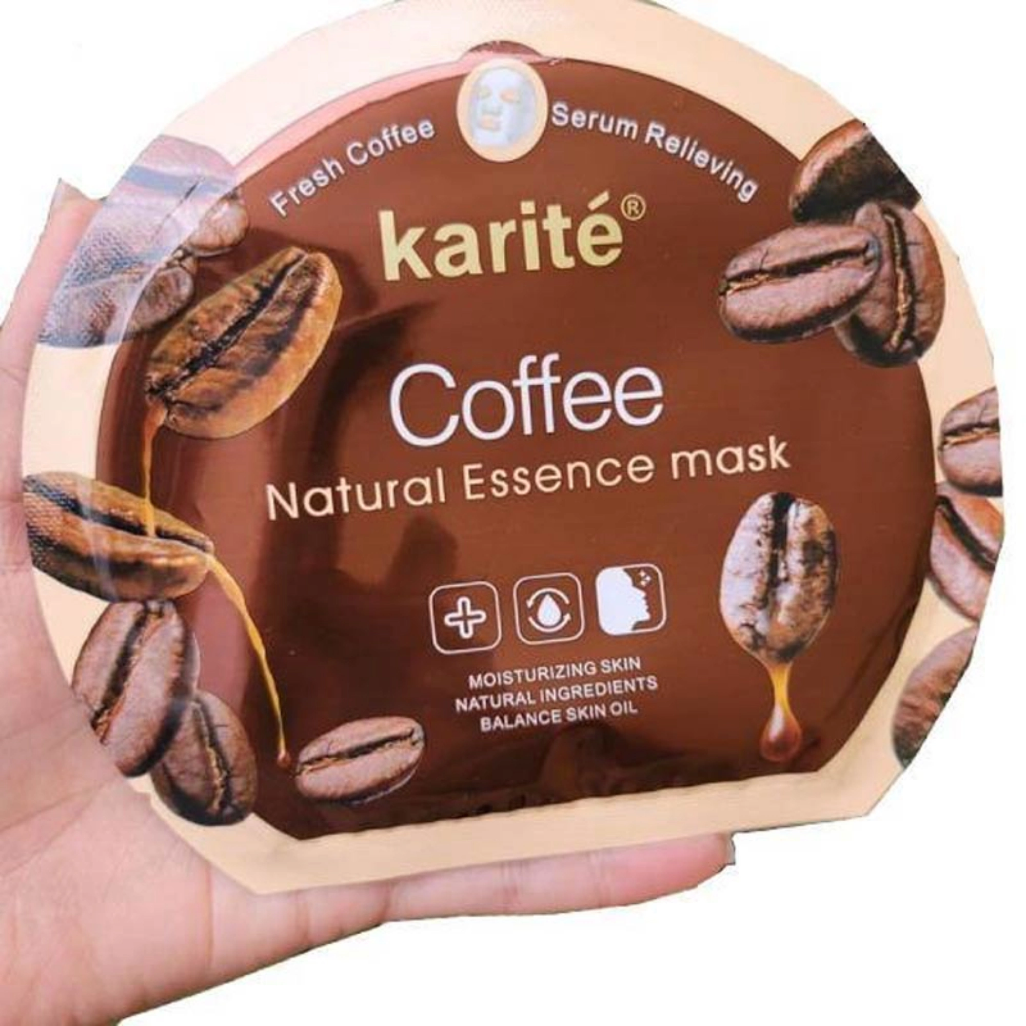 karite sheet mask coffee