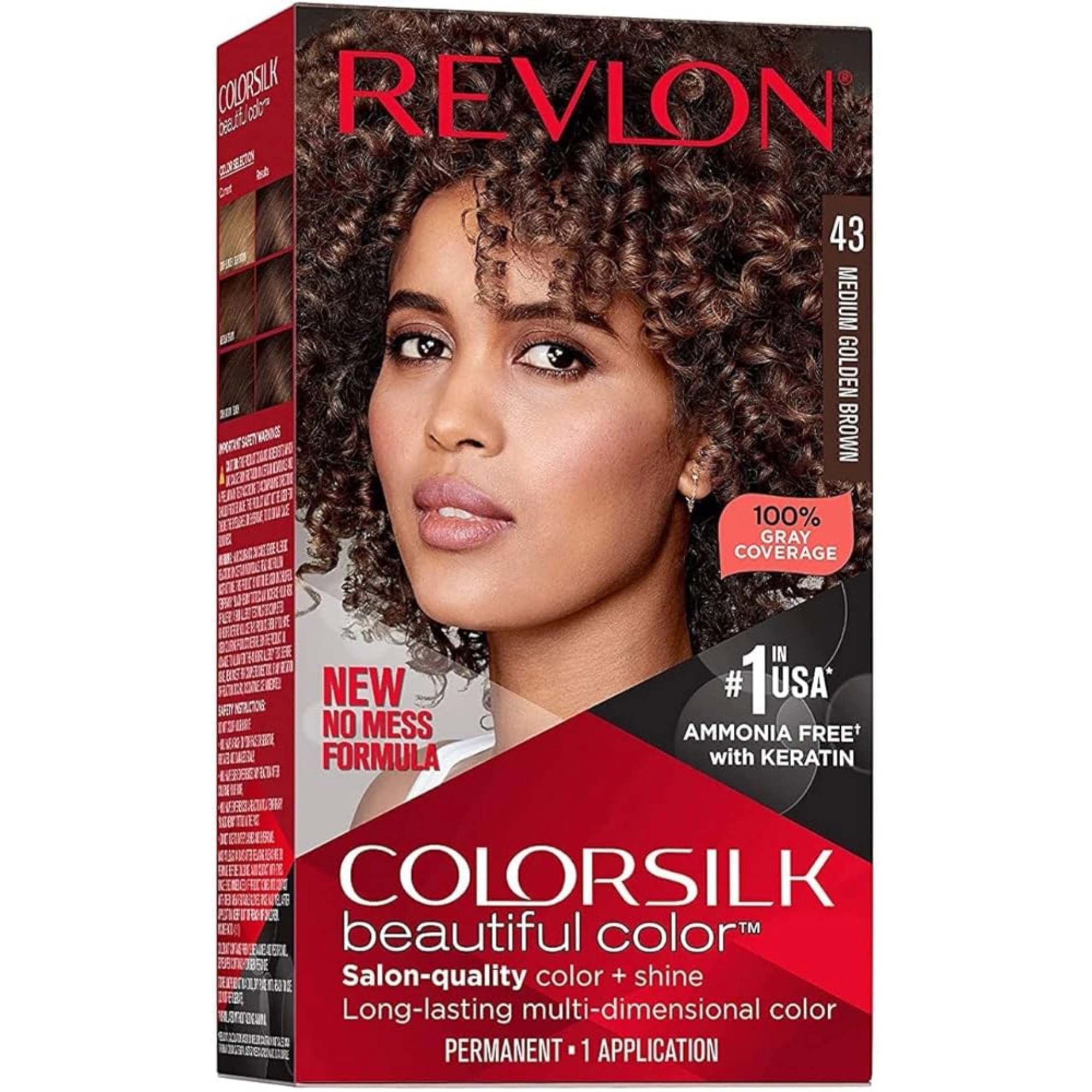 REVLON COLORSILK MEDIUM GOLDEN BROWN 43