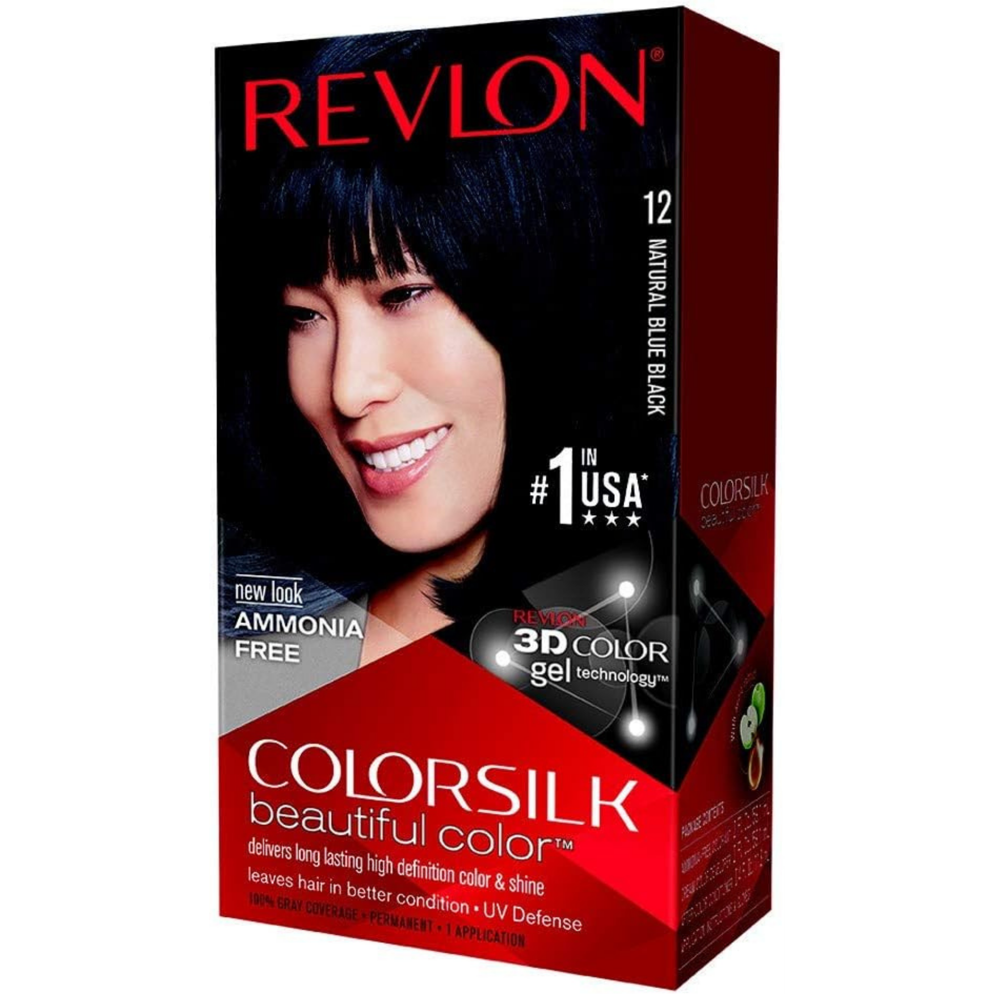 REVLON COLORSILK NATURAL BLUE BLACK 12