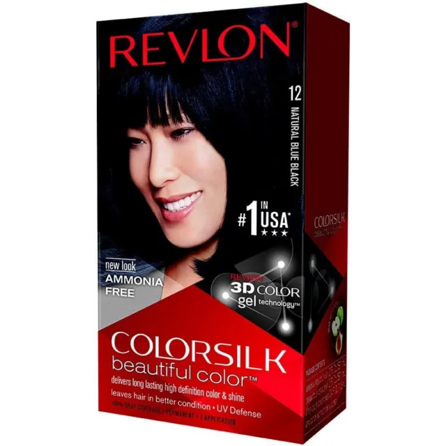 REVLON COLORSILK NATURAL BLUE BLACK 12