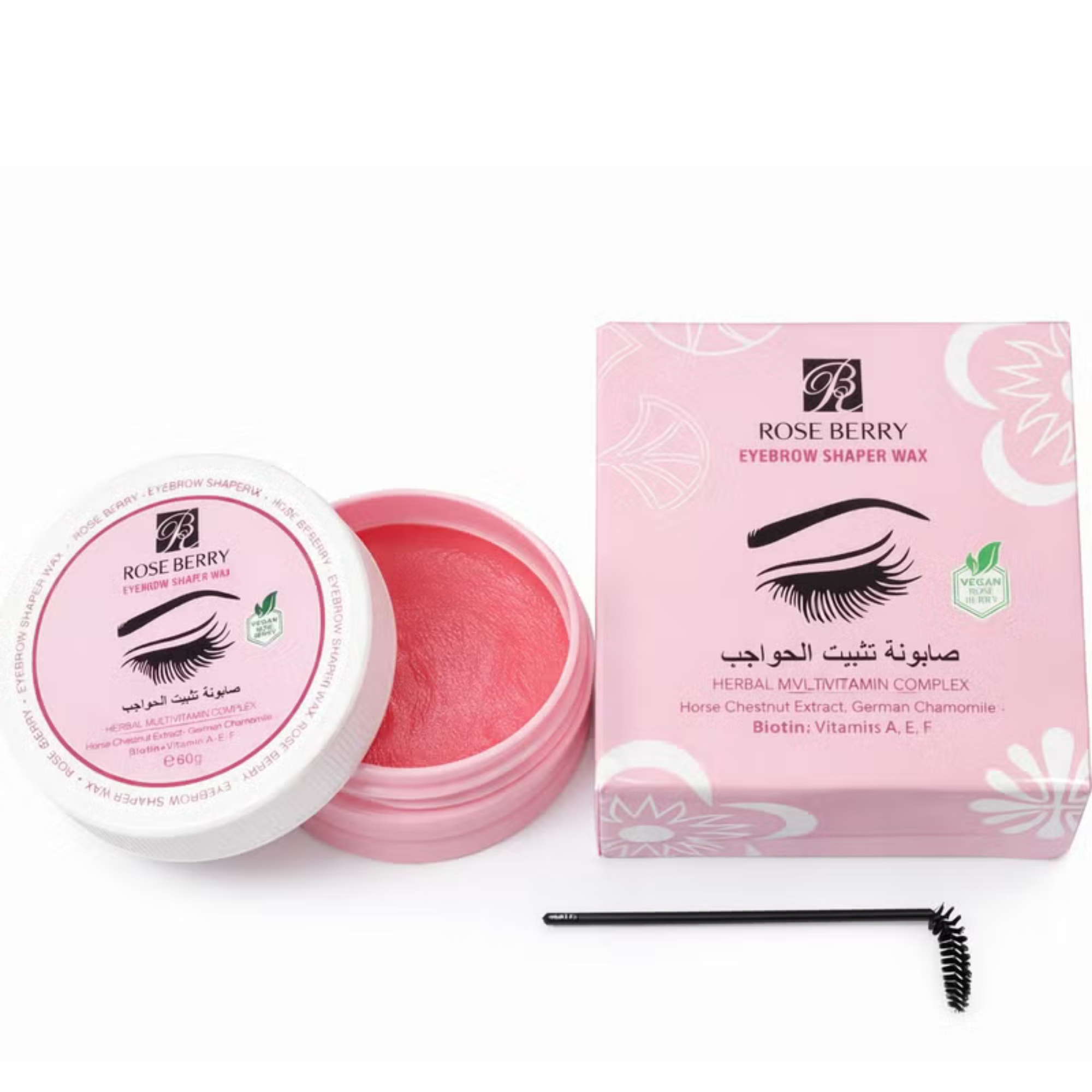ROSE BERRY eyebrow sharper wax pink