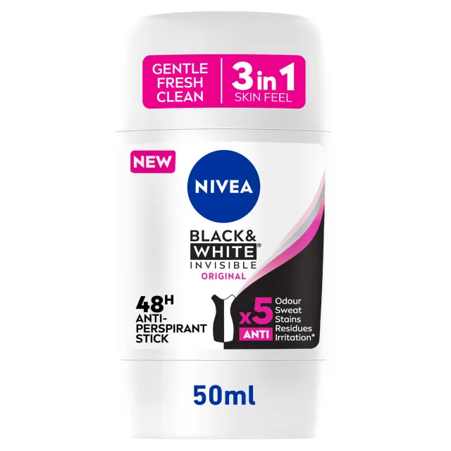 NIVEA Stick for Women Black & White 50ml