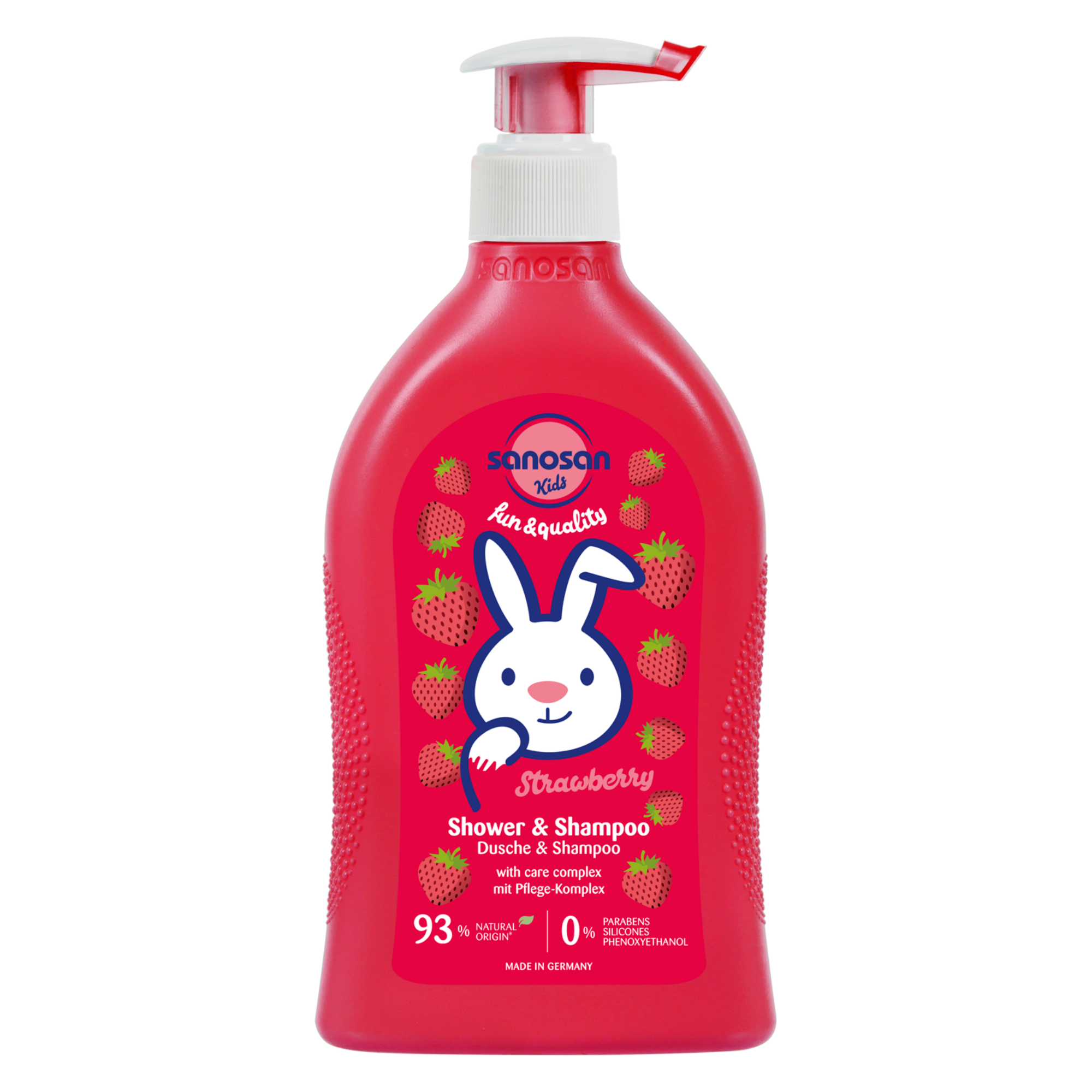 sanosan baby shampoo&shower strawberry 400ml