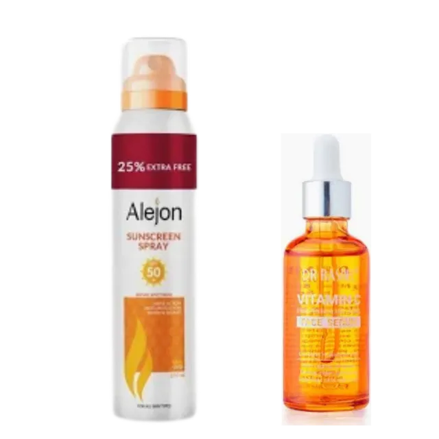 alejon sun spray + serum vit c
