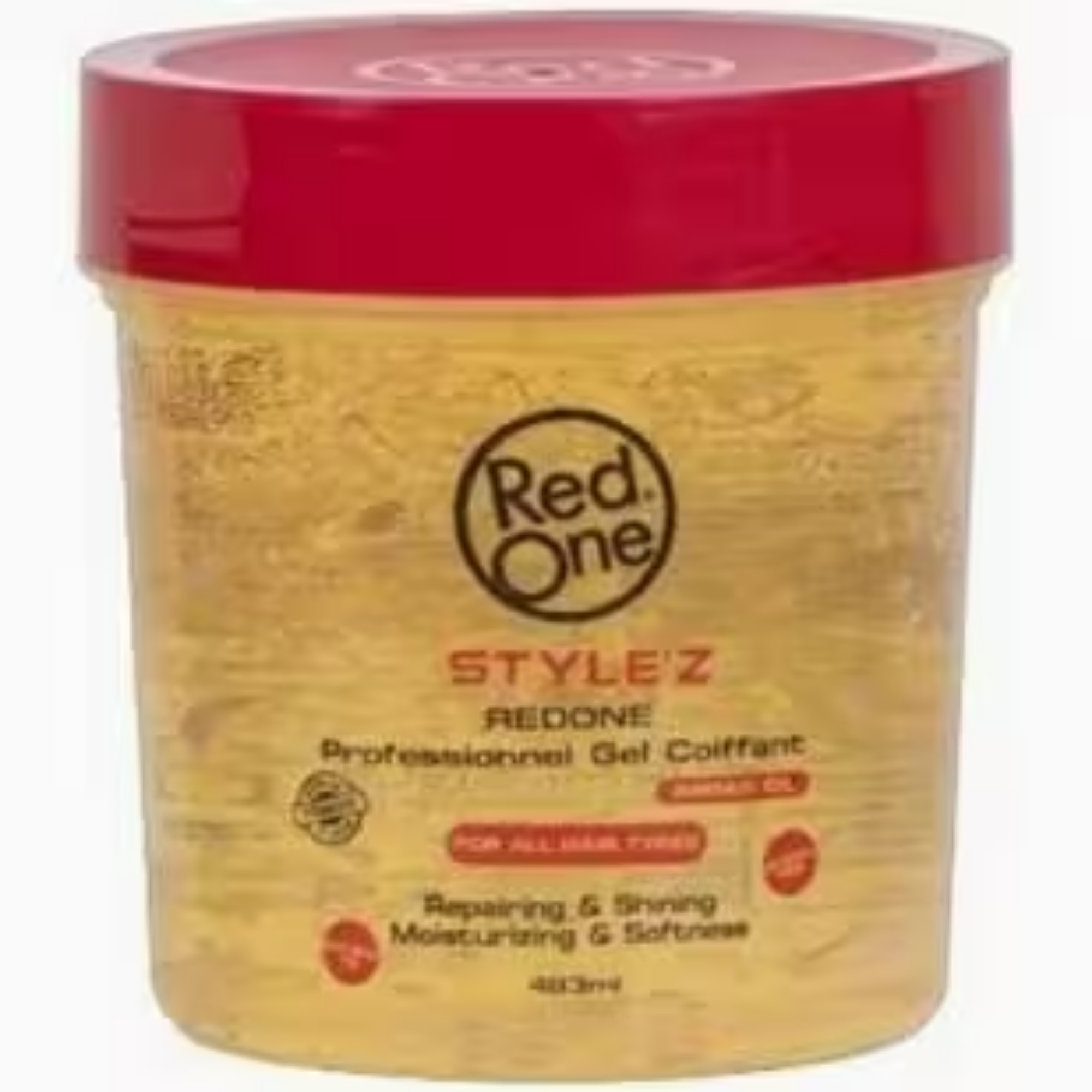 red one hair gel argan oil 483ml