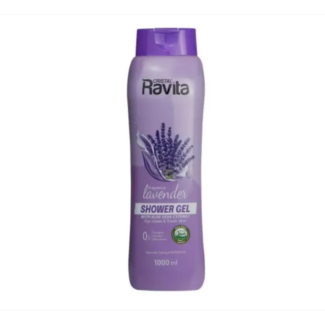 Cristal Ravita Shower Gel Lavende+Aloe-Vera 1000ml