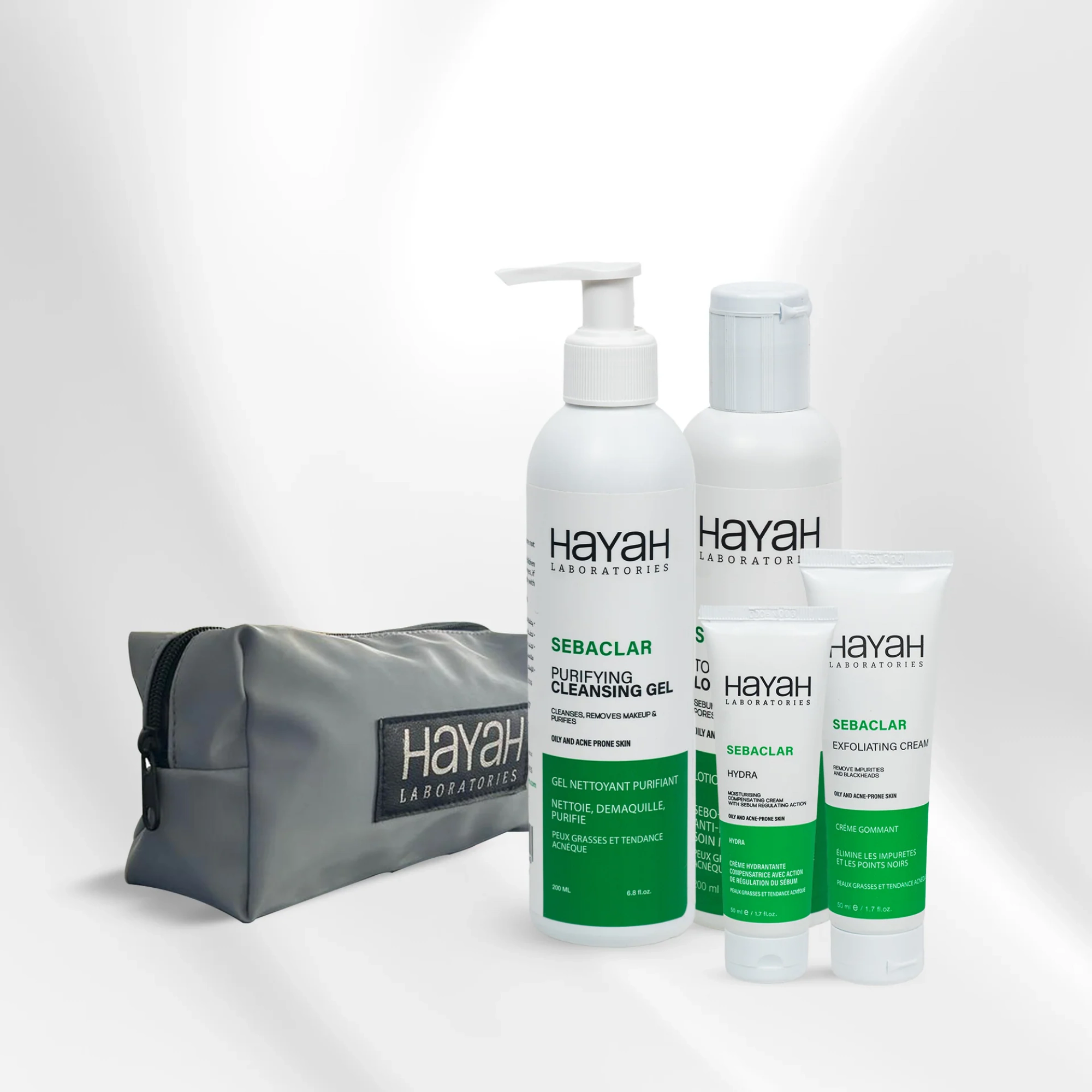 sebaclar bag oily skin routin