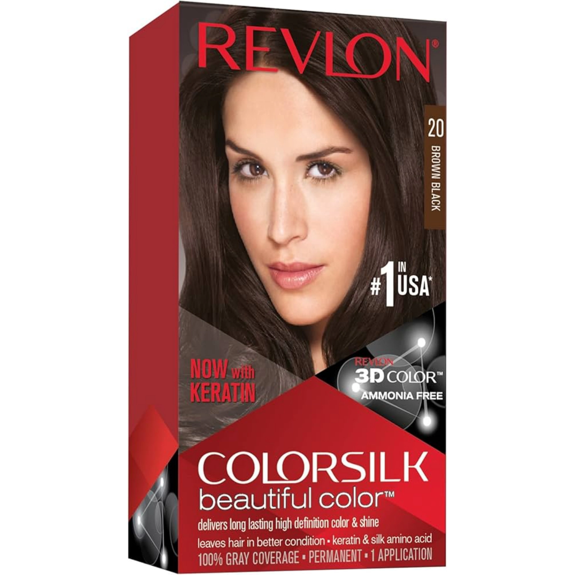 REVLON COLORSILK BROWN BLACK 20