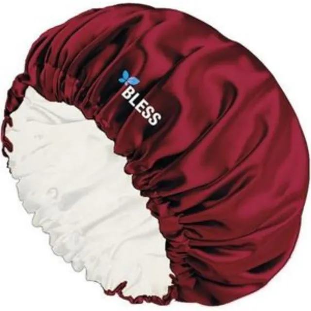 Bless Satin Bonnet Maroon