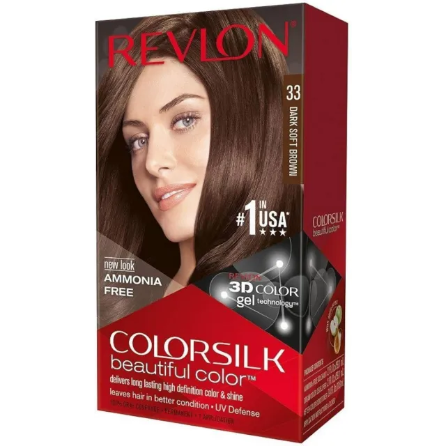 REVLON COLORSILK DARK SOFT BROWN 33