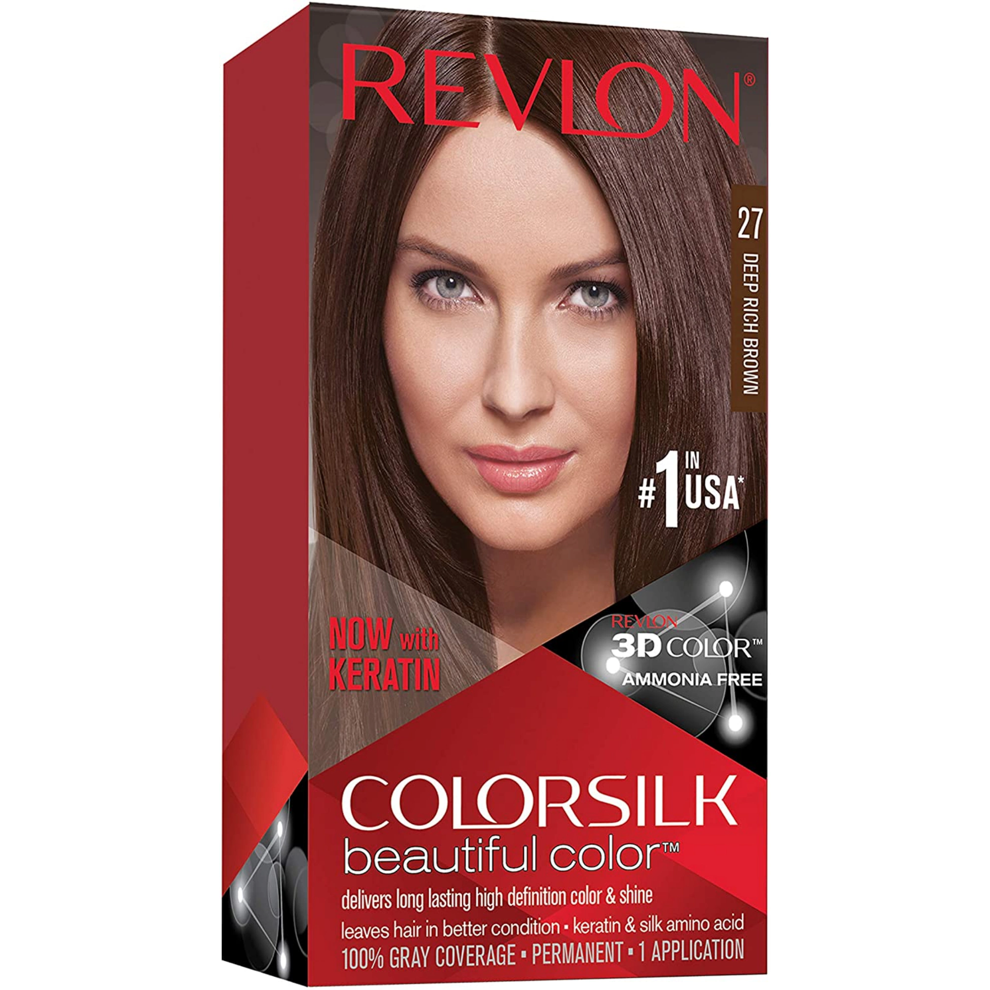 REVLON COLORSILK DEEP RICH BROWN 27