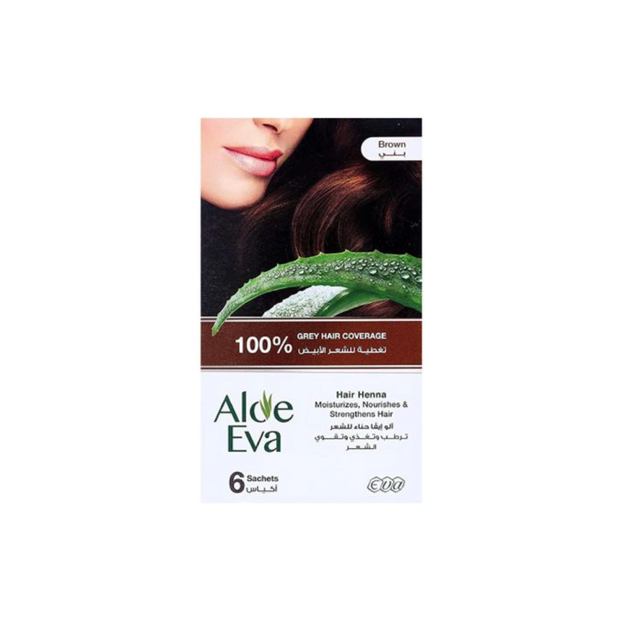 aloe eva hair henna brown