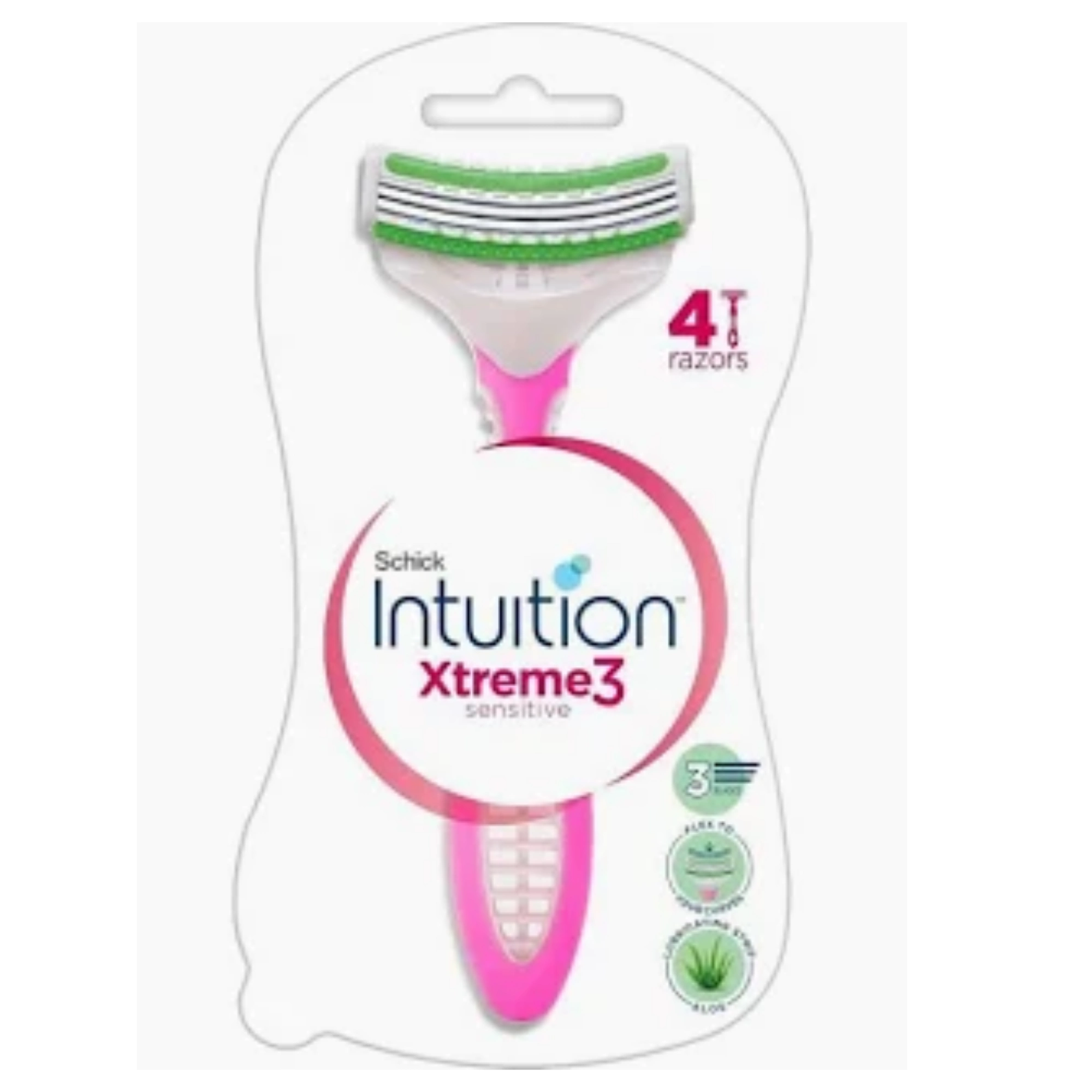 shick intuition shaving sensitive xtreme 3 2+1
