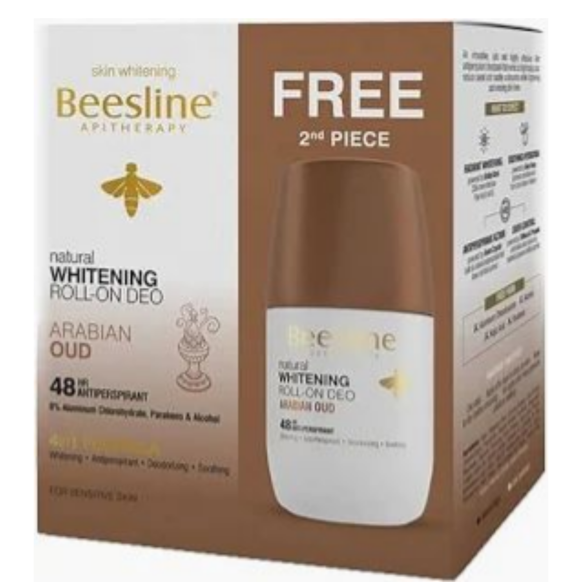 Beesline Whitening Roll-On Arabian oud free 1+1