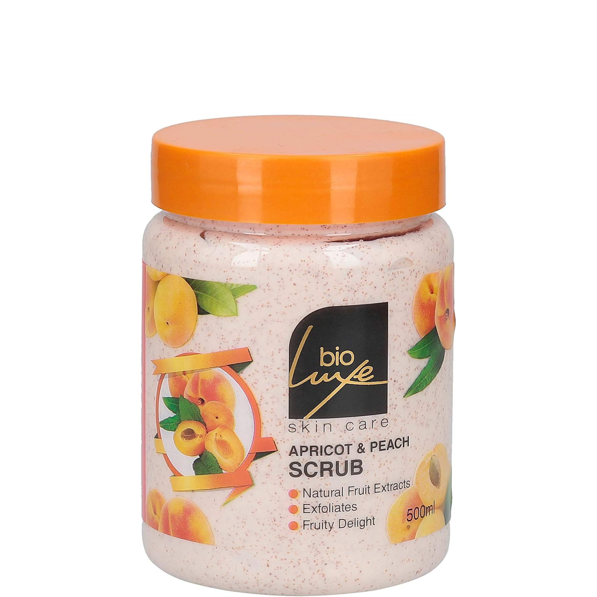bioluxe scrub apricot&peach 500gm