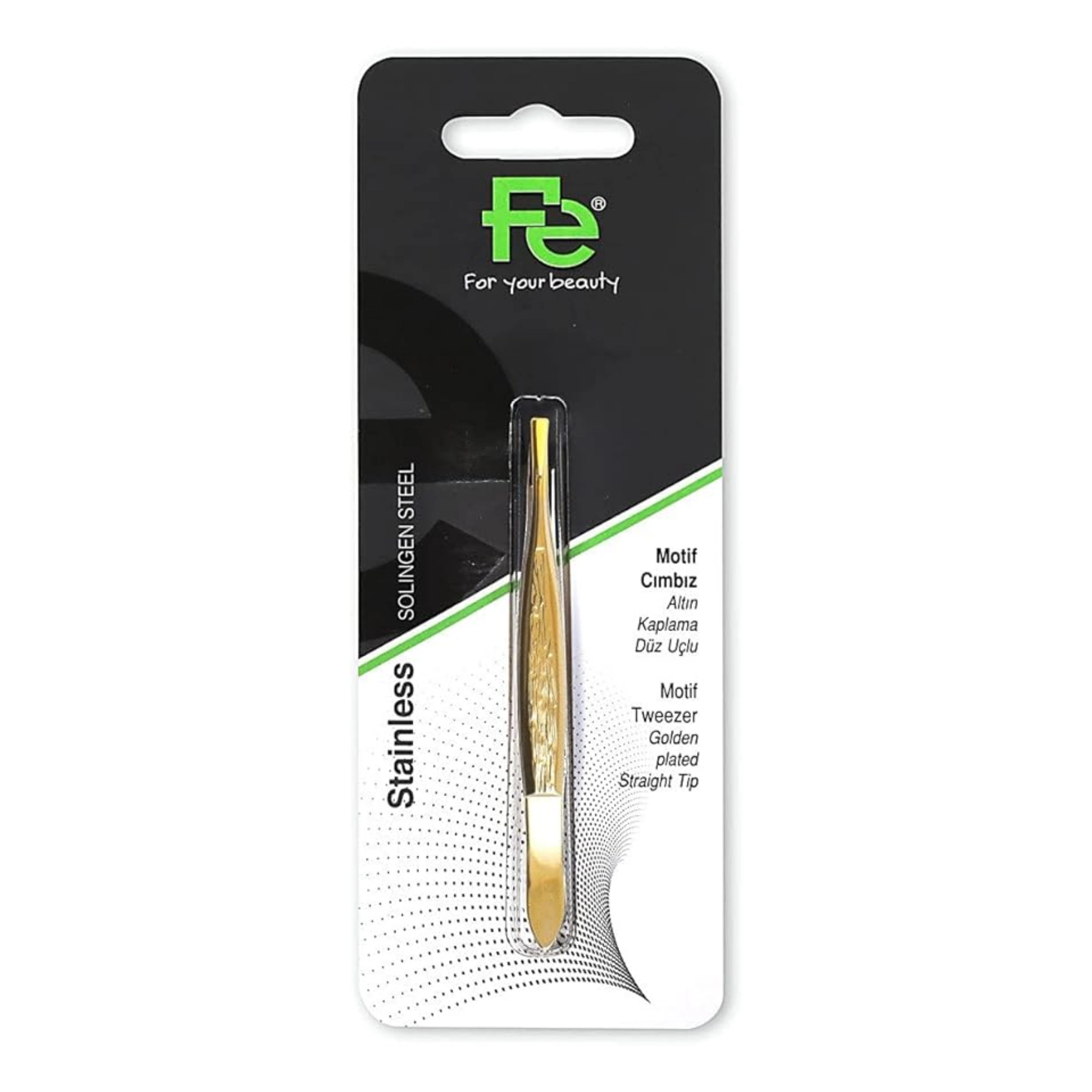 FE Elegance Golden Plated Tweezer 026