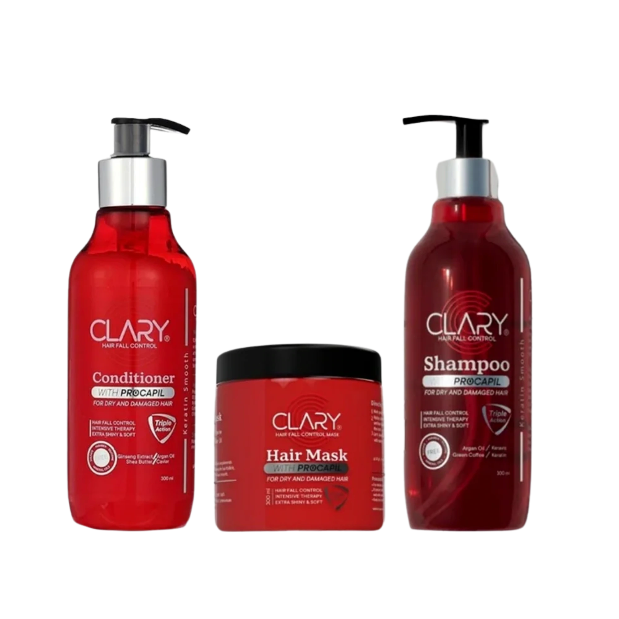 Clary Bundle Shampo+ Conditioner + Hair Mask