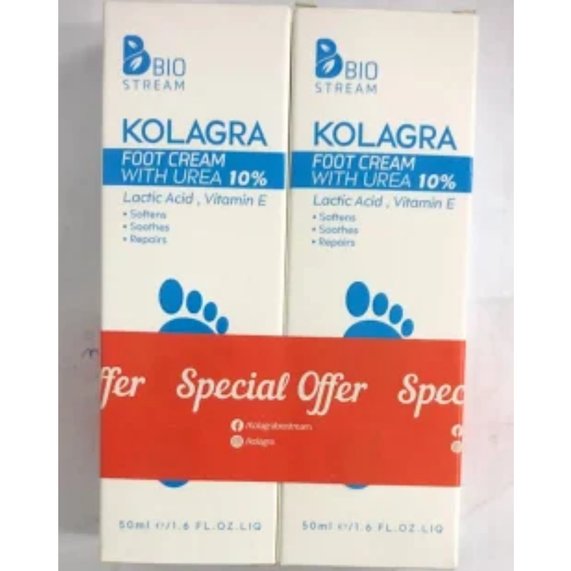 KOLAGRA FOOT CREAM UREA 1+1