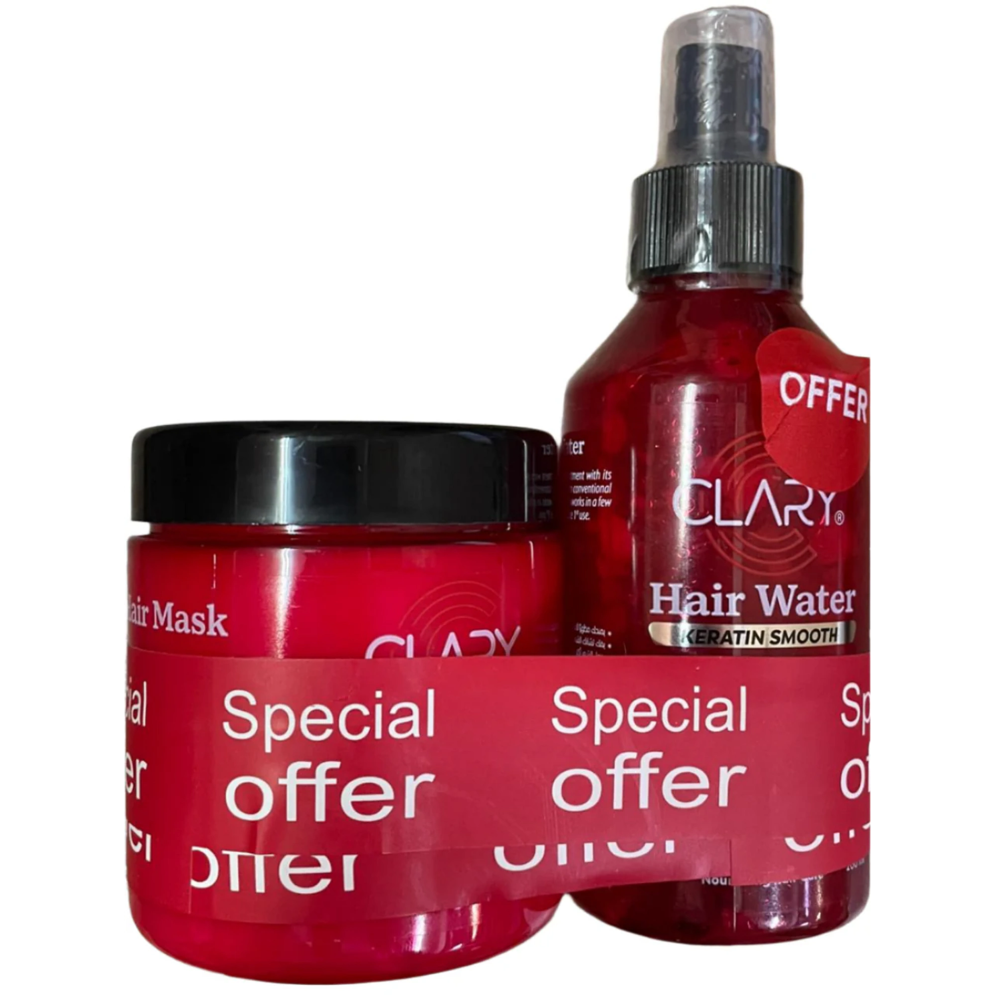 clary hair mask + clary water