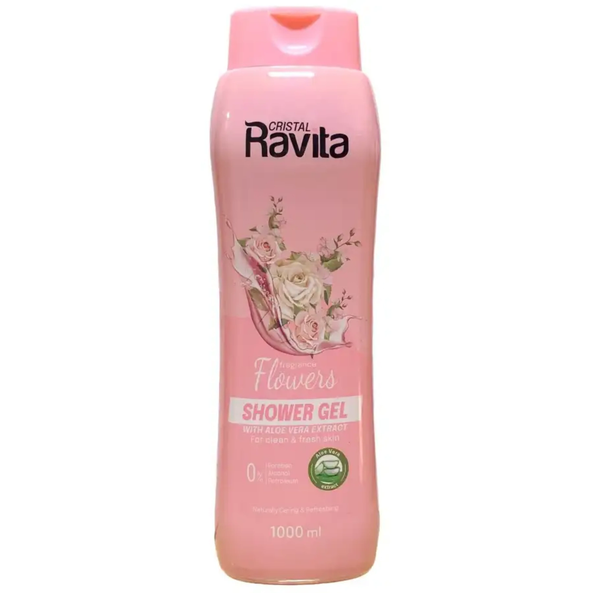 Cristal Ravita Shower Gel Flowers+Aloe-Vera 1000ml