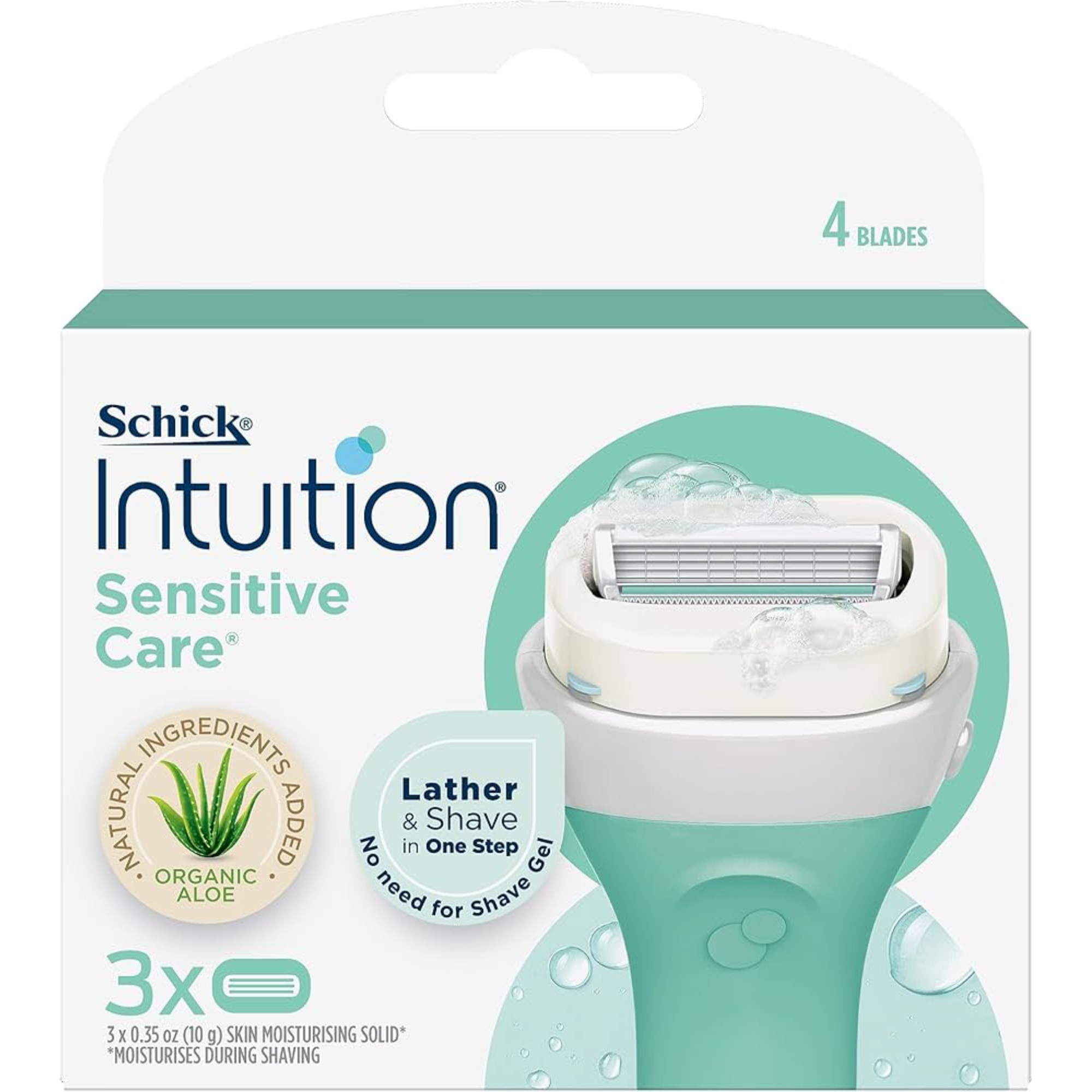 shick intuition shaving sensitive care 3pice