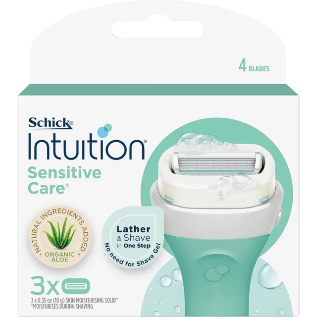shick intuition shaving sensitive care 3pice
