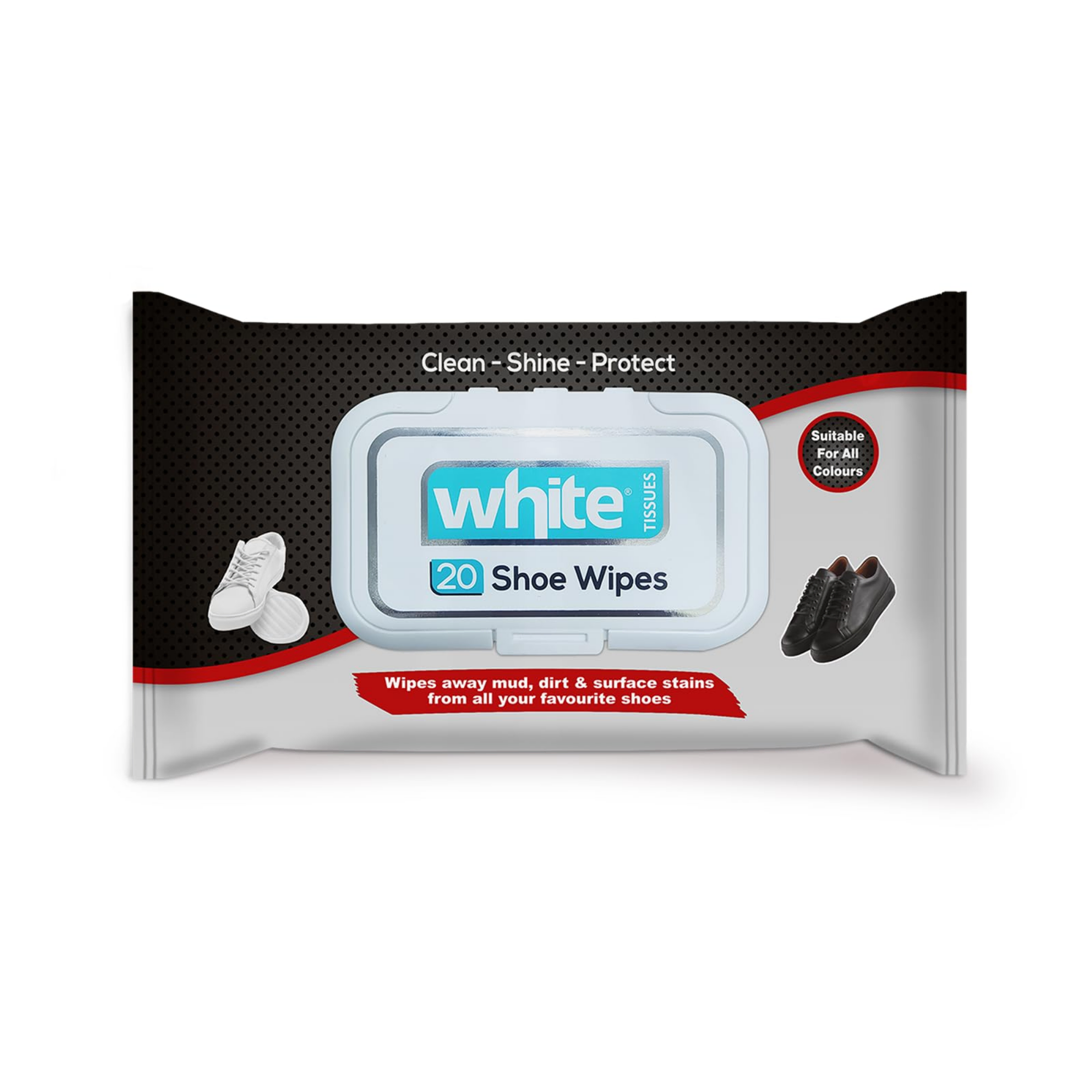 white wipes shose 20pices
