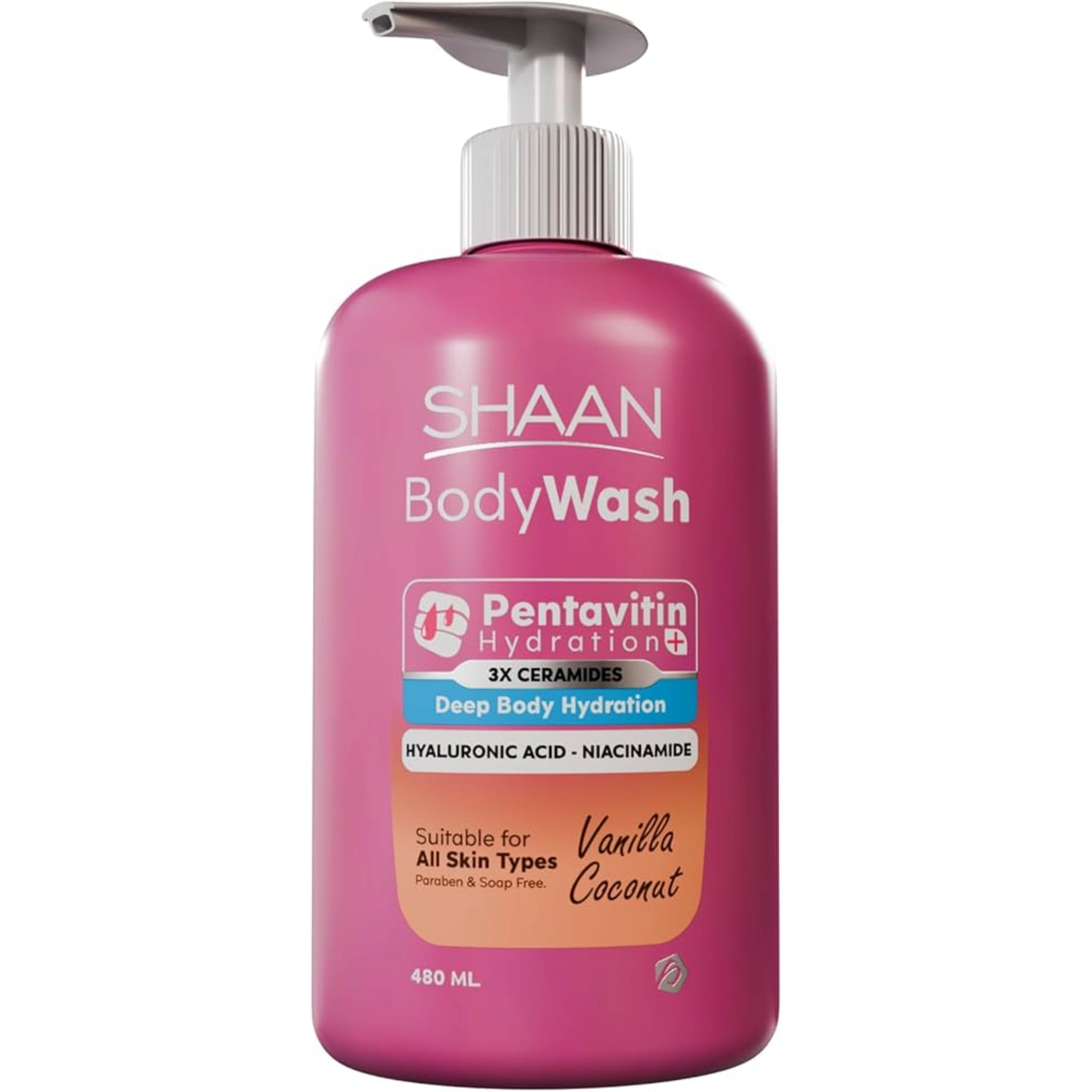 Shaan Body WASH VANILLA COCONUT 480ML