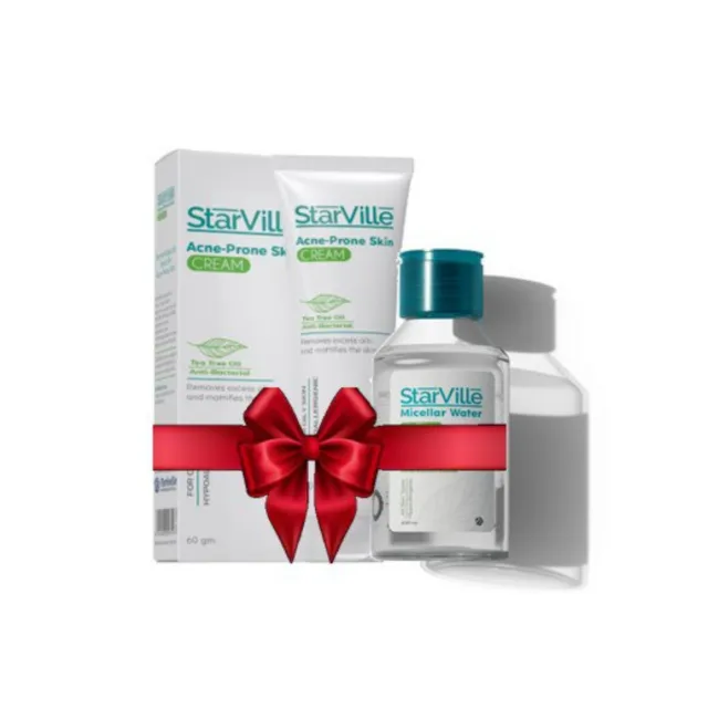 starville micellar200ml +acne prone cream