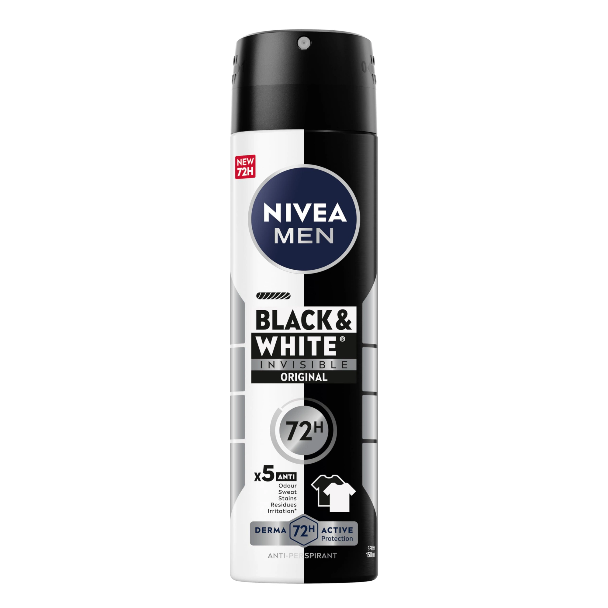 Nivea Spray Black & White For man 150ml