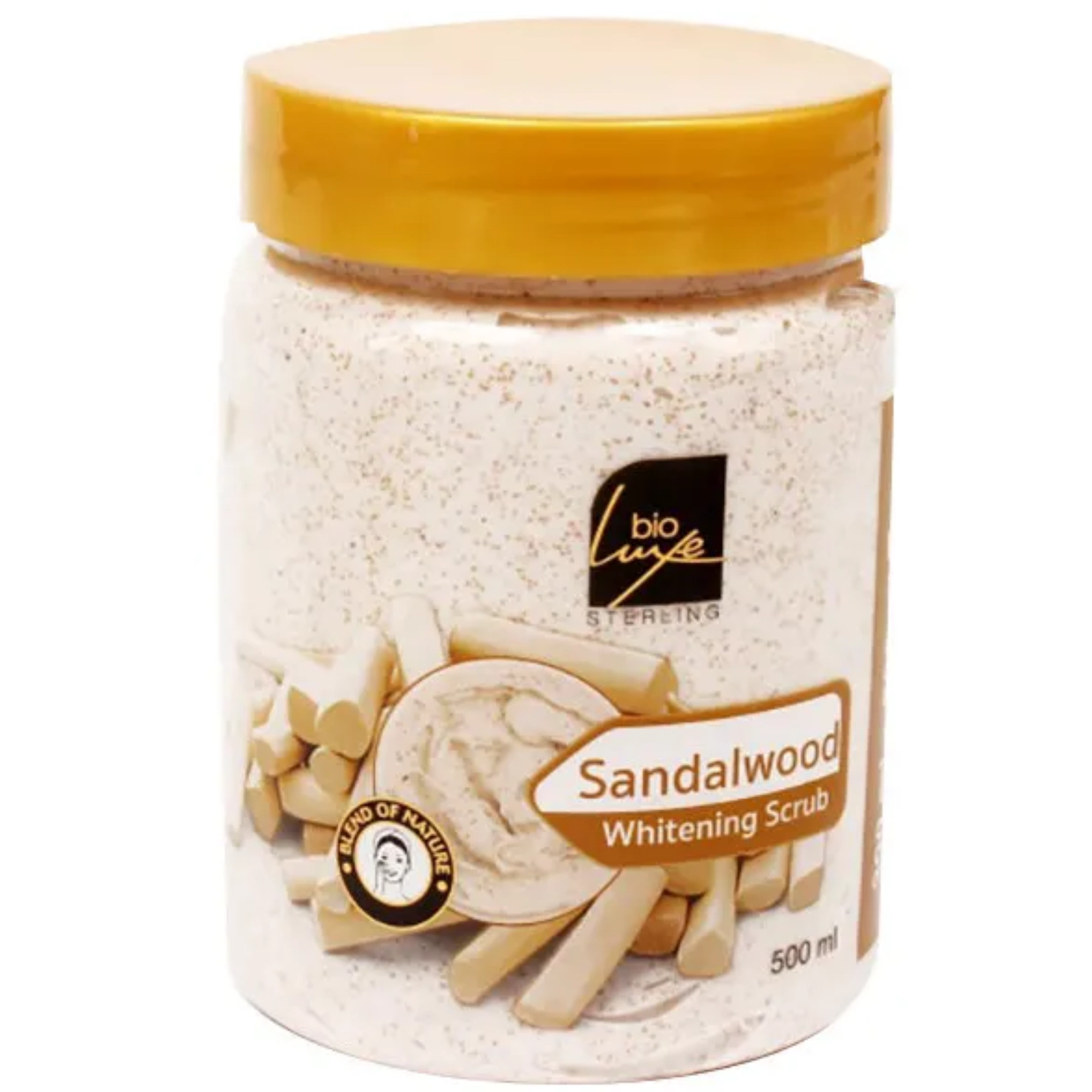 bioluxe scrub sandalwood 500gm