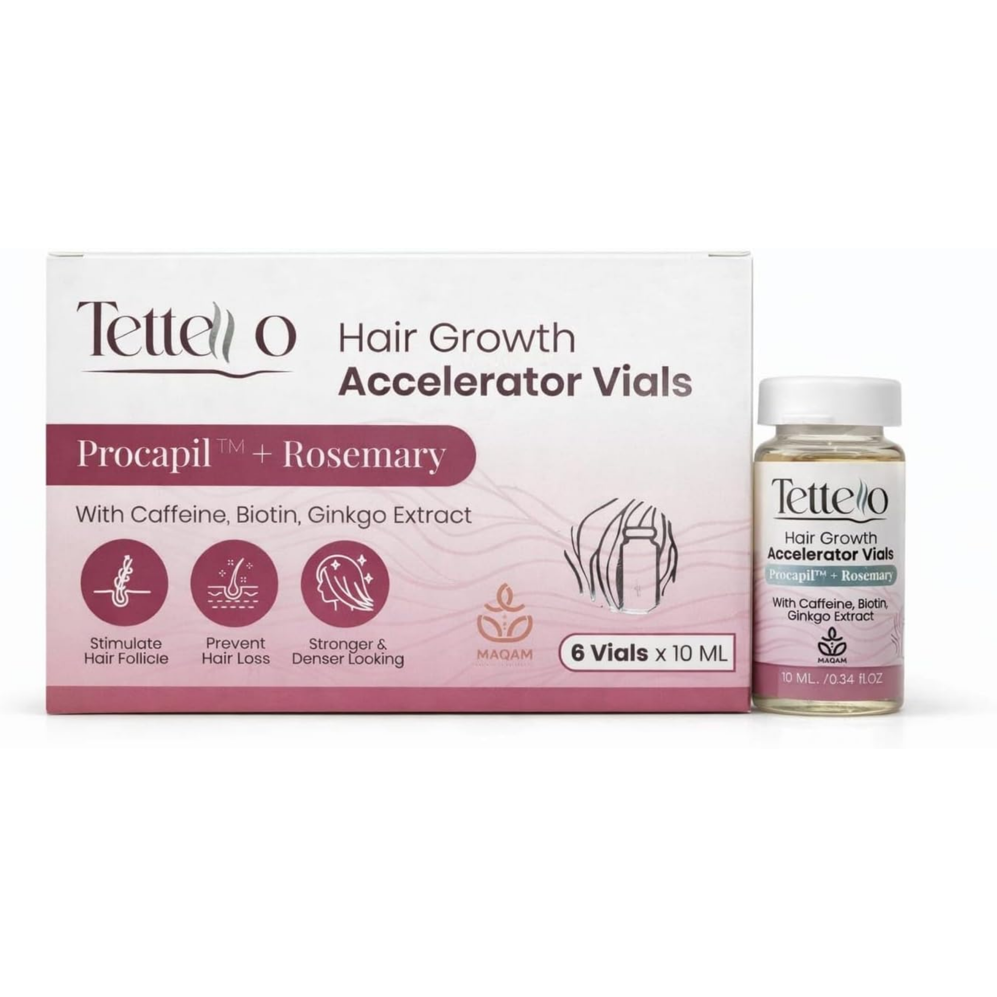 TETTELLO Plus 6 Ampoules for Hair Growth