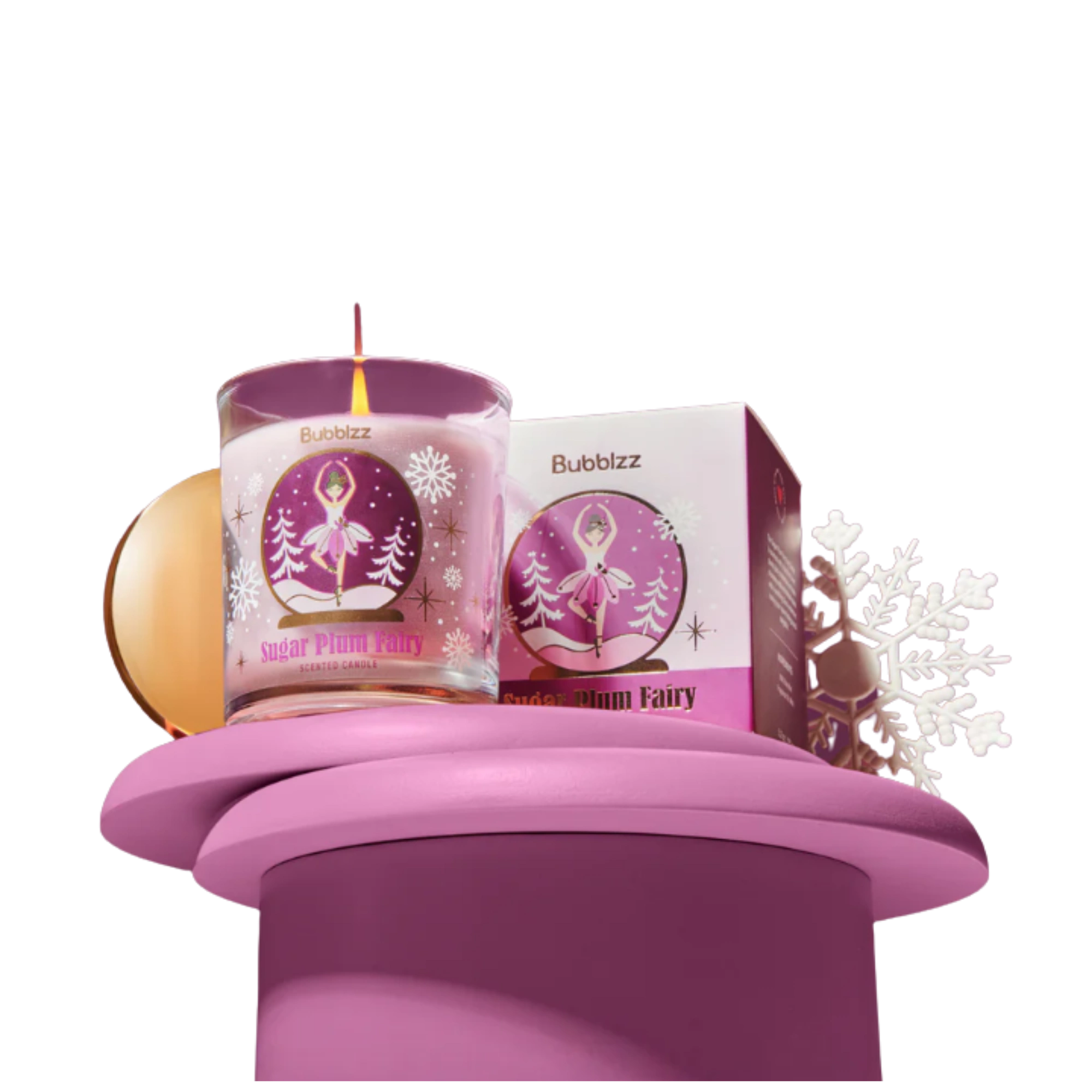 Bubblzz candle sugar plum fairy