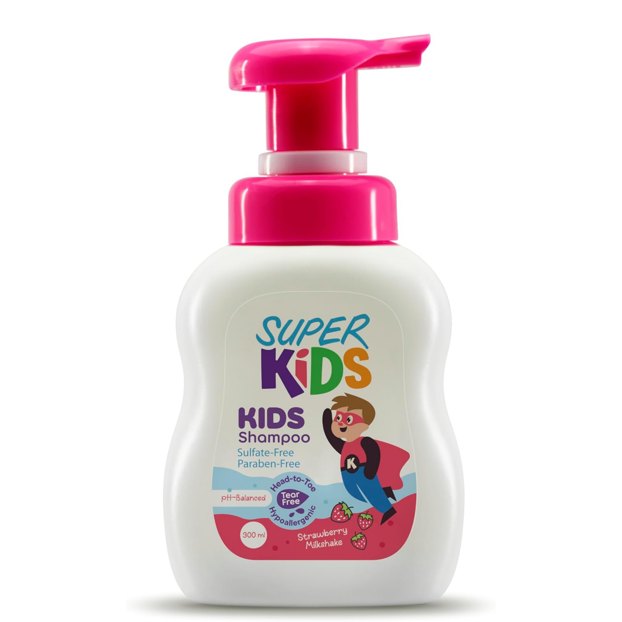 superkids curly shampoo strawberry&milkshake 300ml
