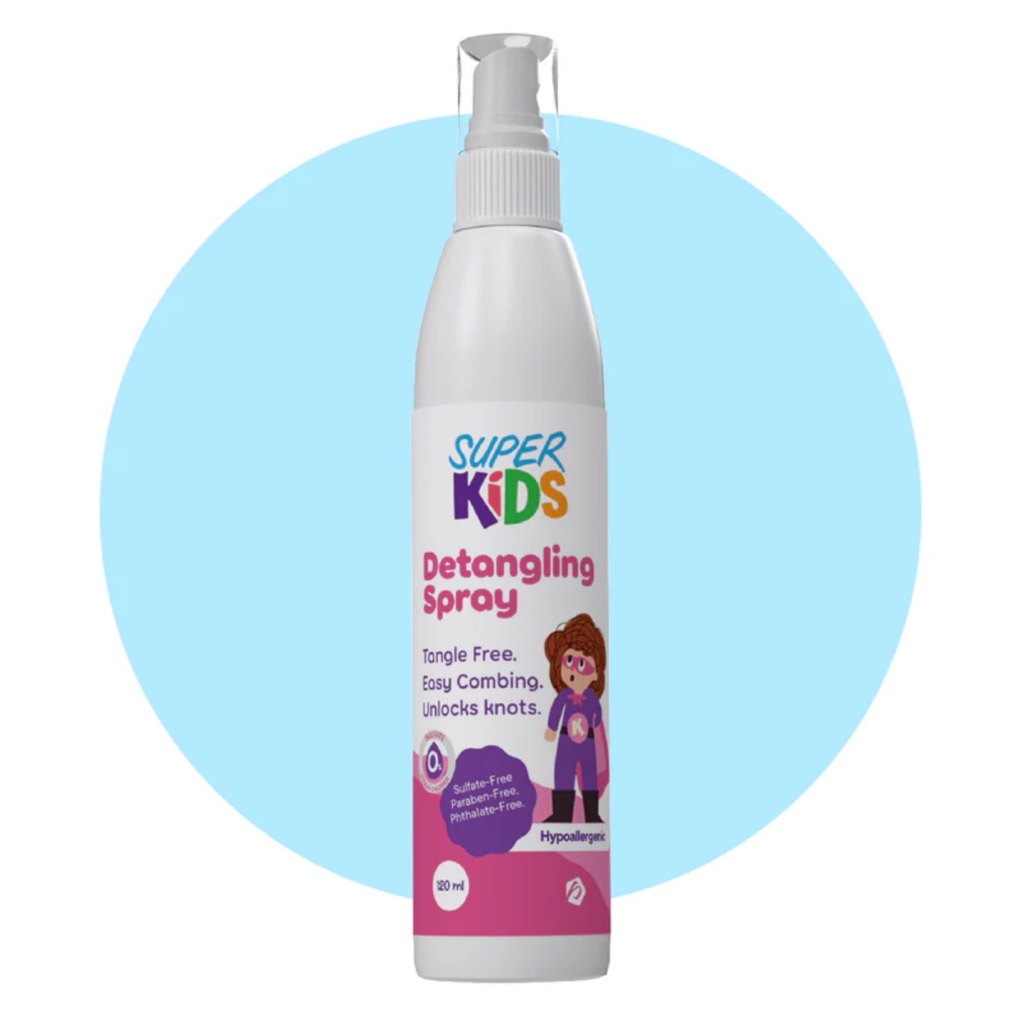 superkids detangling spray 120ml